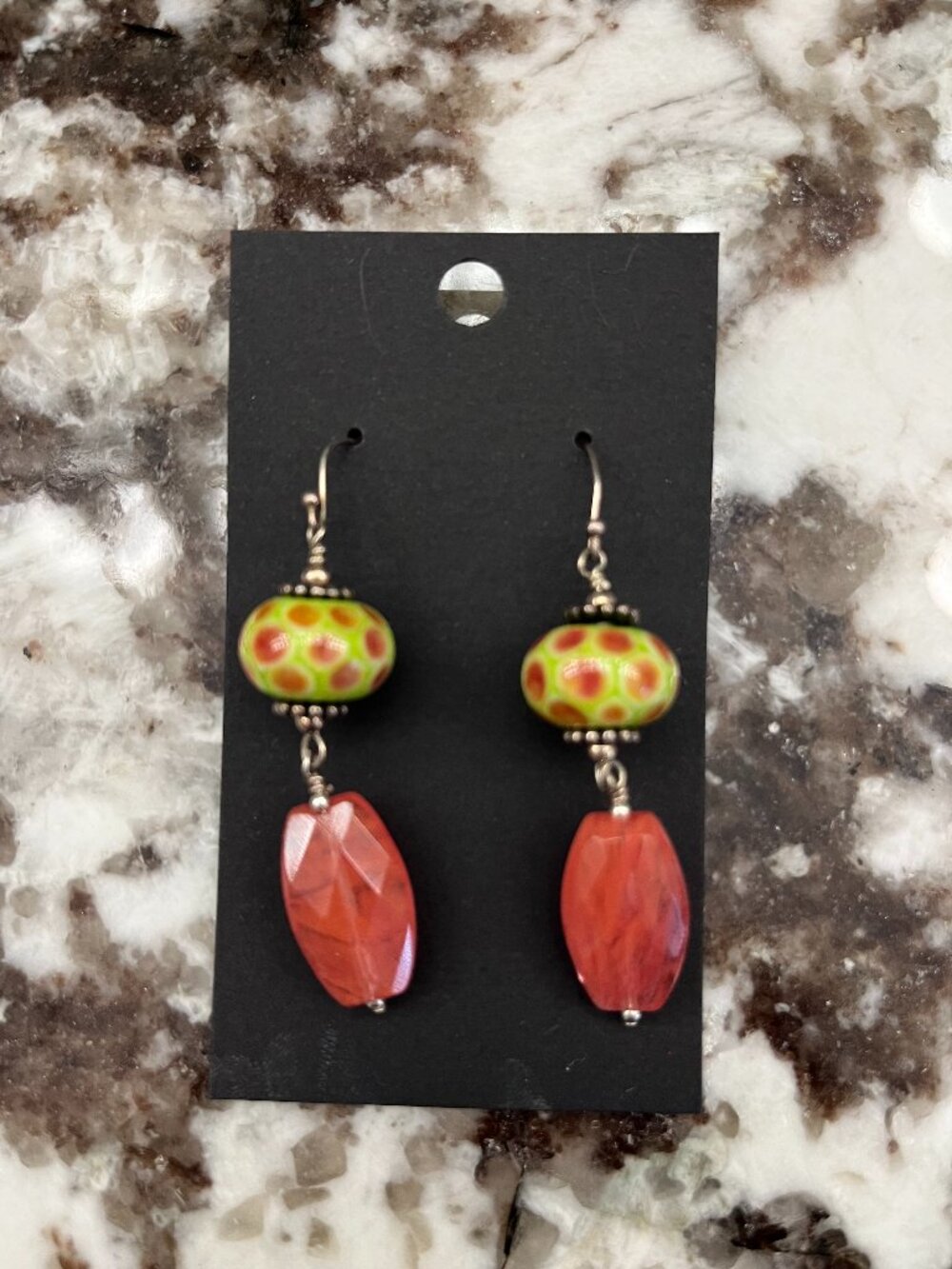 Dangle Pierced Earrings on Sterling Silver Wires
